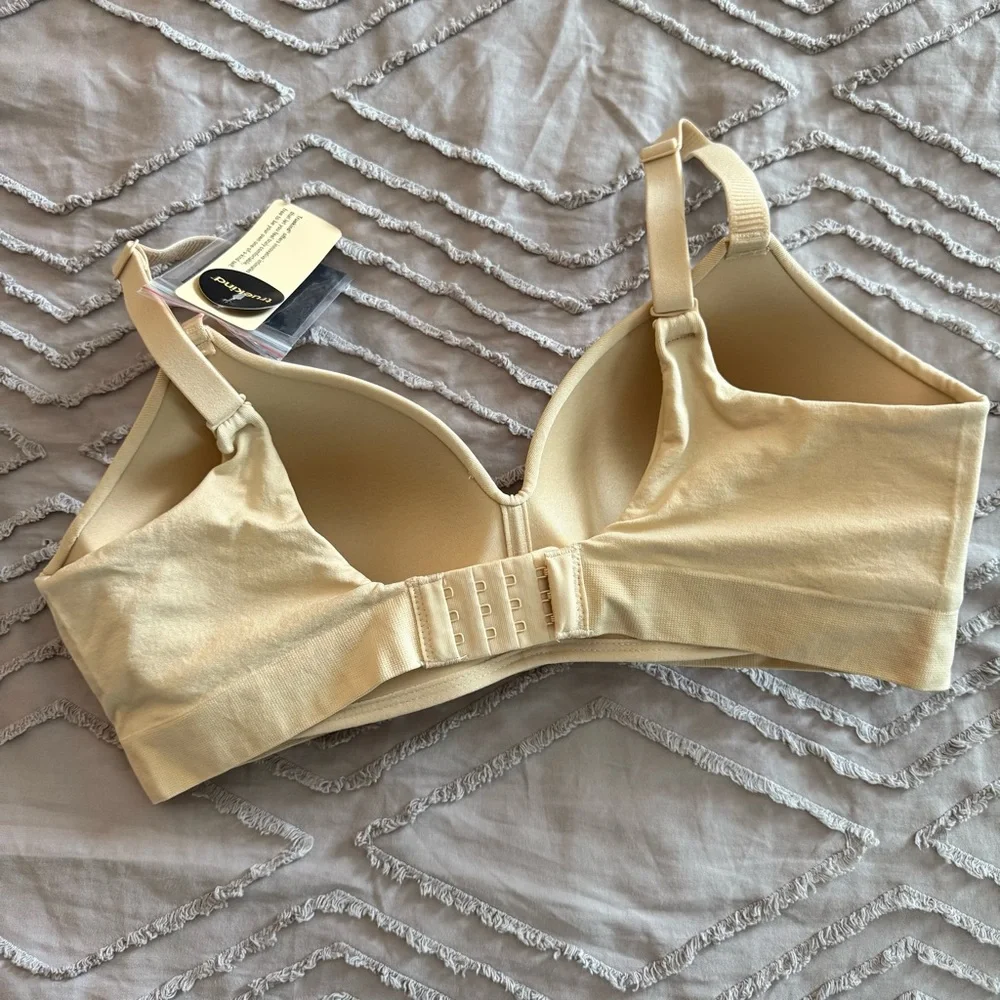 Shapermint Truekind Supportive Comfort Wireless Shaping Bra - Beige / Size Large - Picture 3 of 8